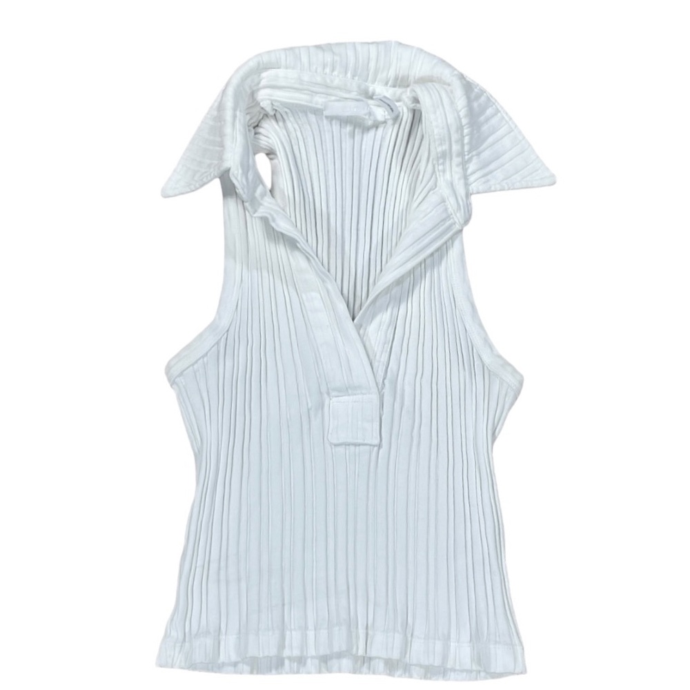 Helmut lang sleeveless polo tanktop